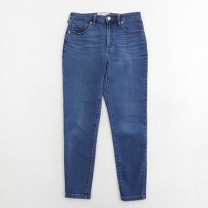 Everlane The Curvy High Rise Skinny Crop Jeans Blue Womens Size 27